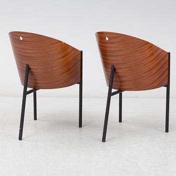 A pair of 'Costes' arm chairs by Philippe Starck, Aleph, Driade, Italy.