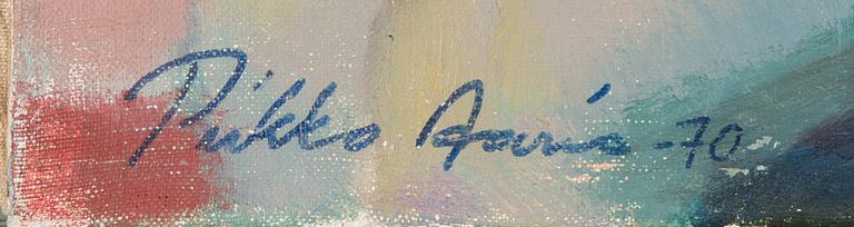 Pirkko Aario, oil on canvas, signed and dated-70.