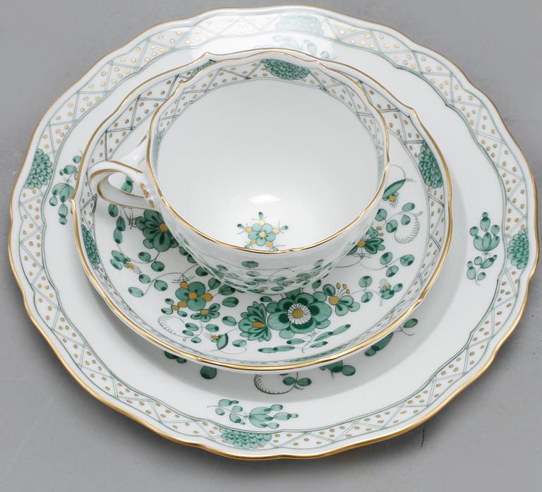 SERVISDELAR, 59 delar, porslin, Meissen, 1900-talets andra hälft.