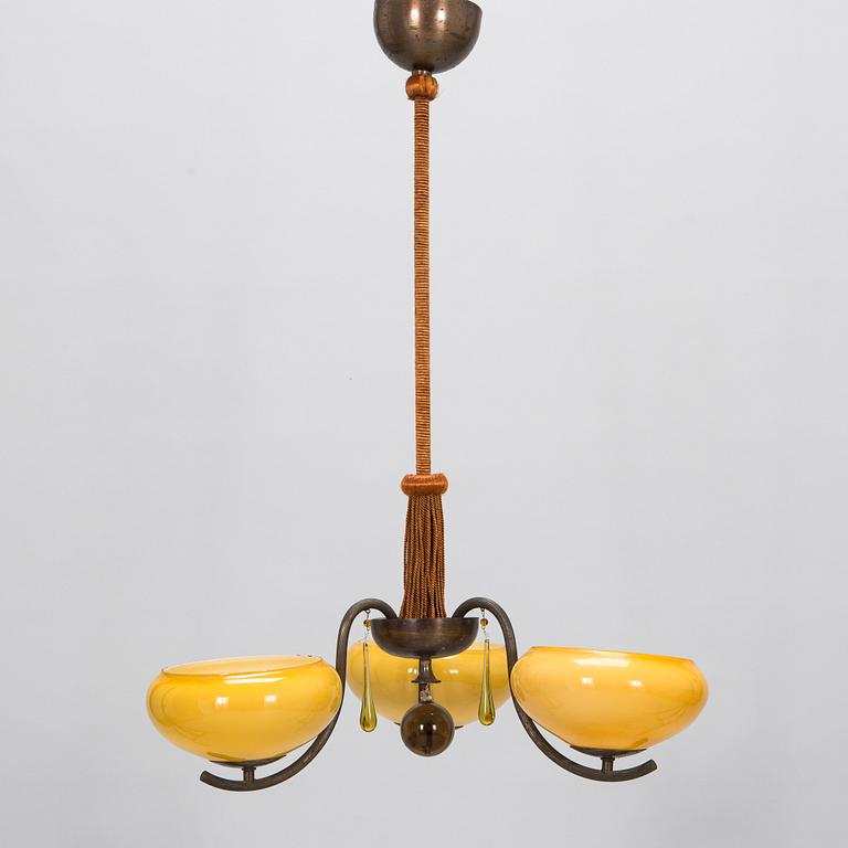 Paavo Tynell, A 1930's '1456/3' pendant light for Taito.