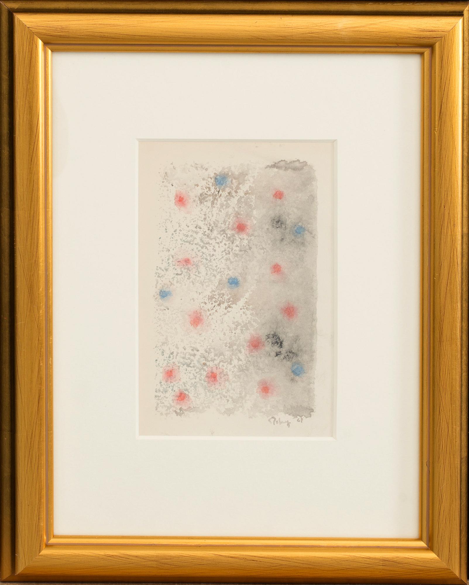 MARK TOBEY, akvarell,  signerad och daterad -67.
