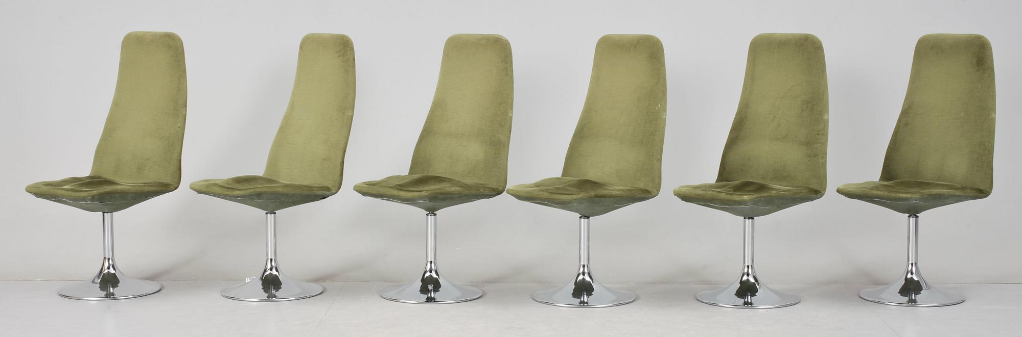 STOLAR, 6 st, "Viggen" Johanson Design. Markaryd.