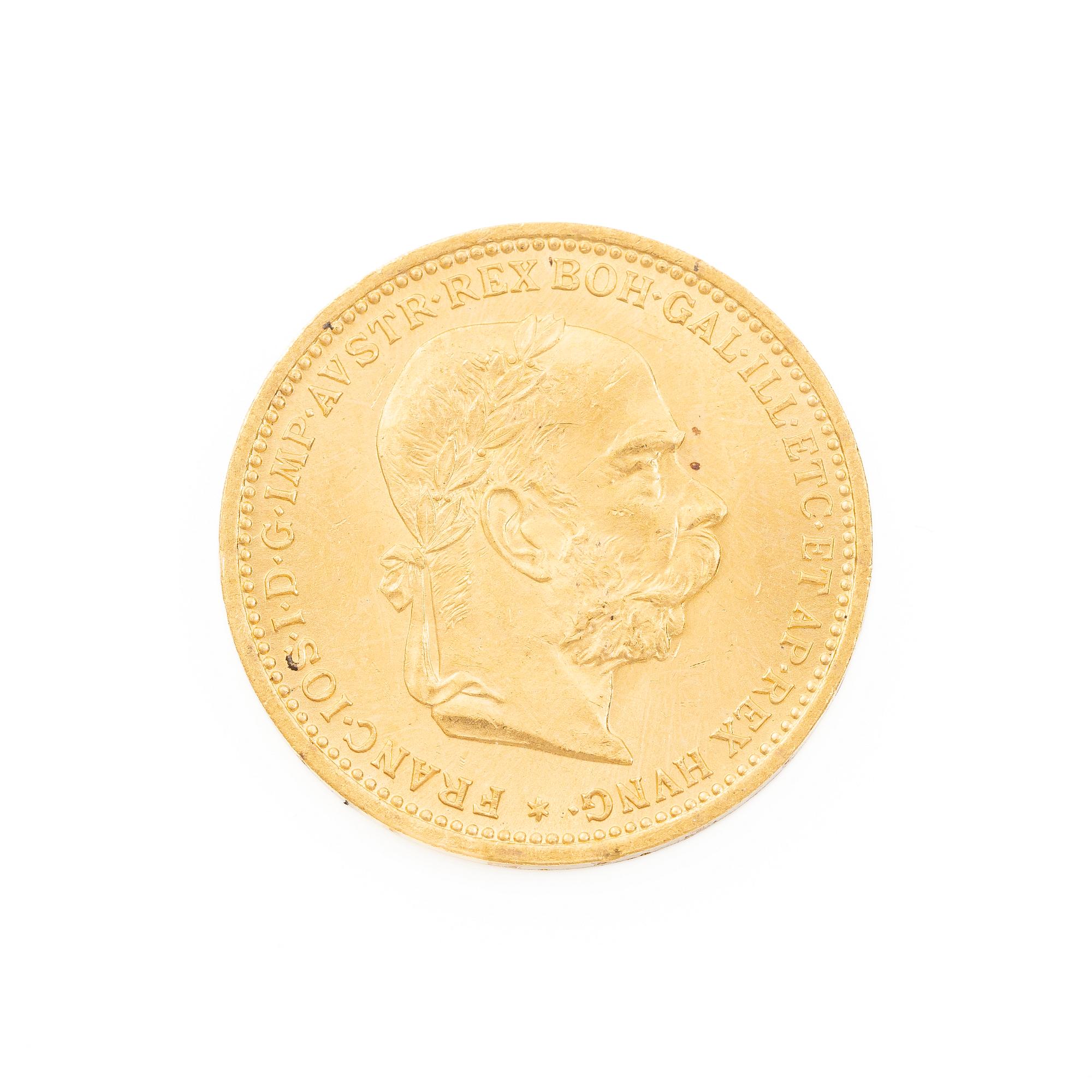 Gold coin, Austria-Hungary, 20 Corona, 1895.