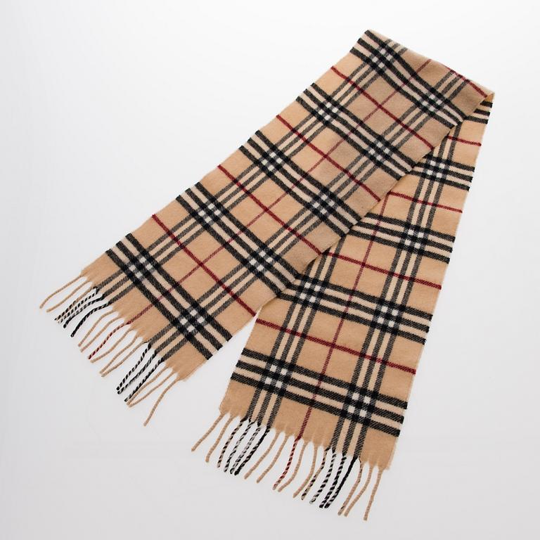A Burberry lambswool scarf.