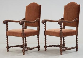 MATSALSGRUPP, 13 st, barockstil, 1900-talets första hälft.