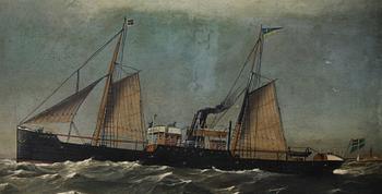 OKÄND KONSTNÄR, olja på duk, sign "F Hopper" o dat "94".