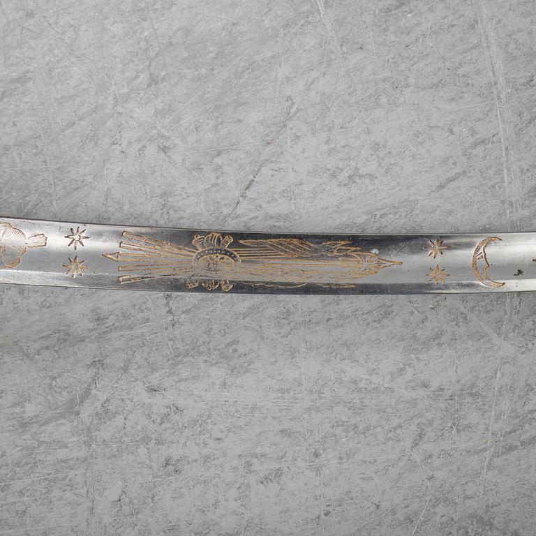 A 19th Century Swedish officer's sabre.