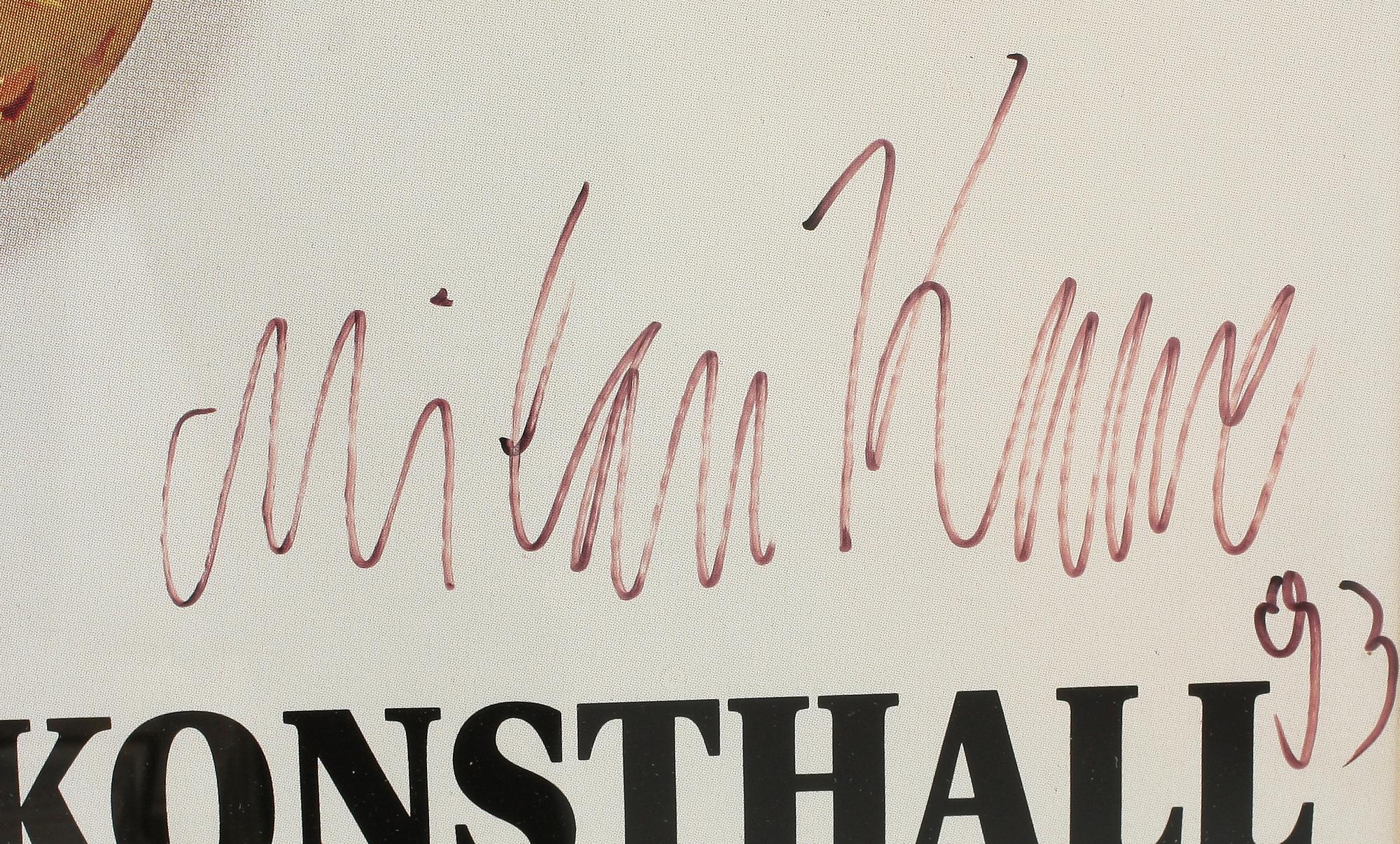 MILAN KUNC, affisch, sign o dat 93.