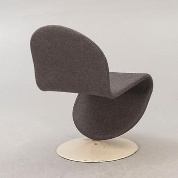 Verner Panton, stol, "System 1-2-3" för Fritz Hansen, 1970-talets mitt.