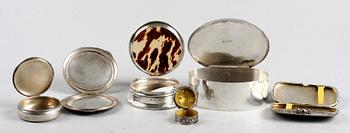 DOSOR, 6 st, silver, 1900-tal, tot vikt 444 g.