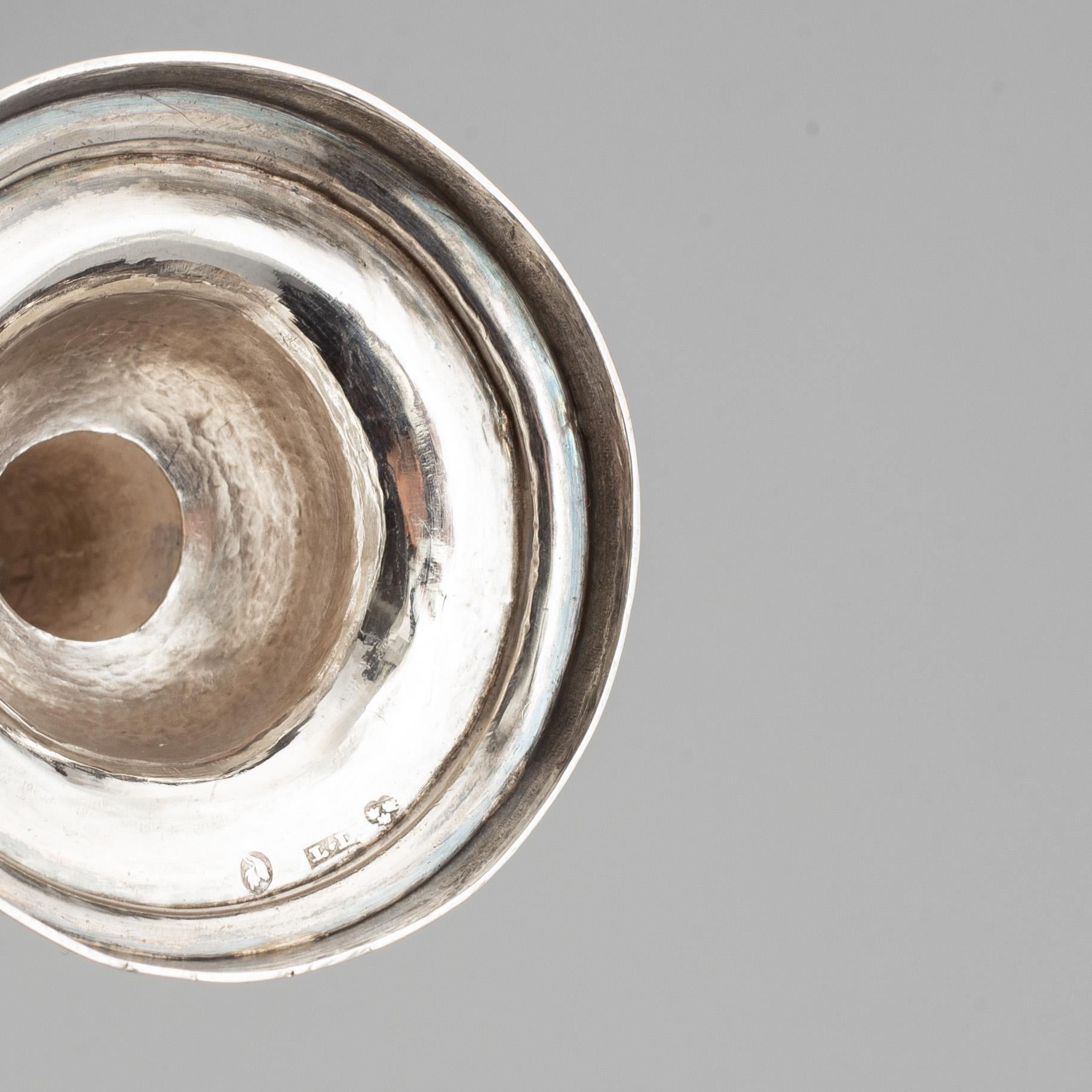 Two silver cups, including Anders Bäck, Alingsås 1840.