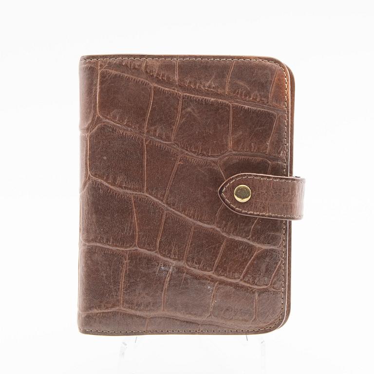 Mulberry, väska samt Filofax, vintage.