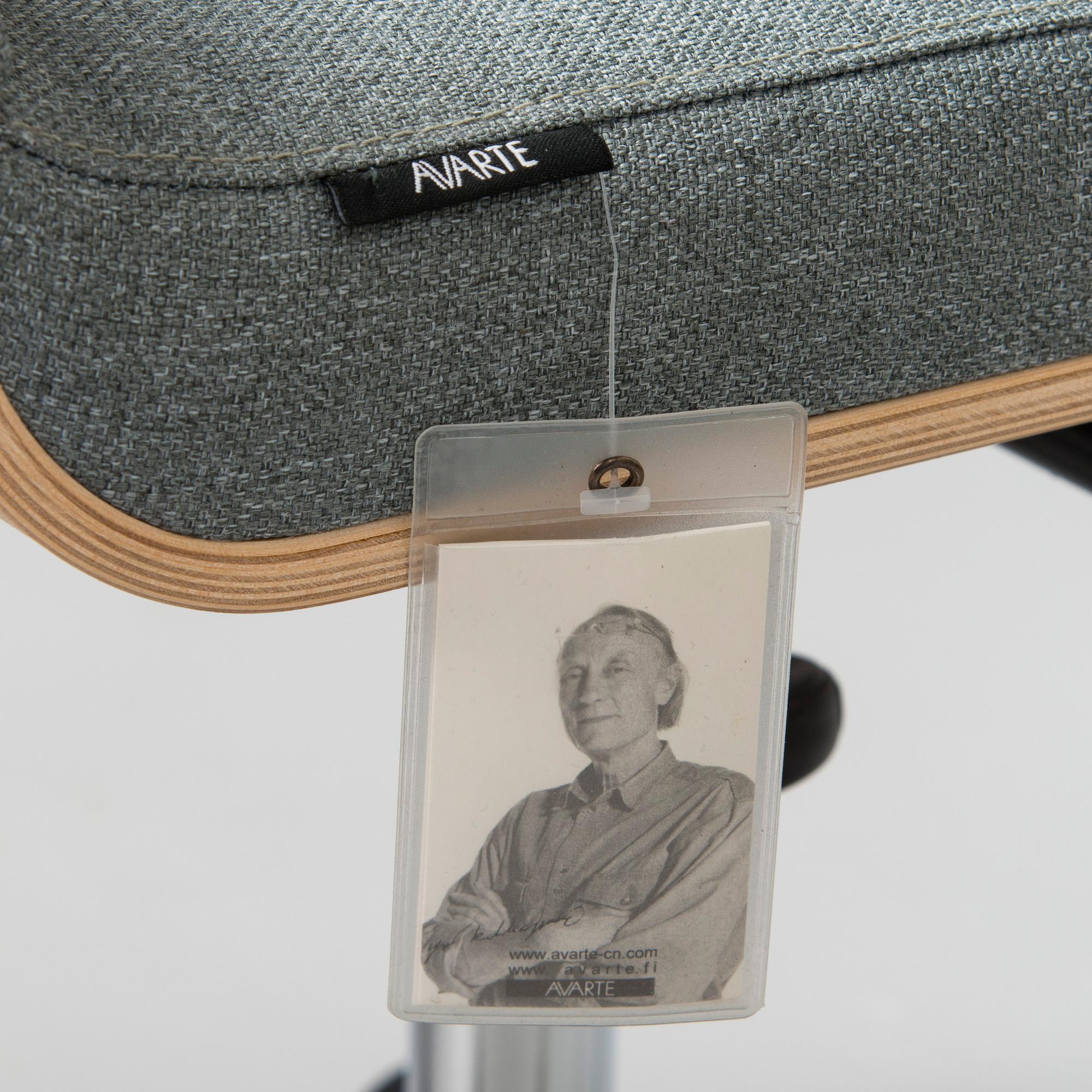Yrjö Kukkapuro, a pair of 'Plaano' office chairs for Avarte, Finland. 2000s.