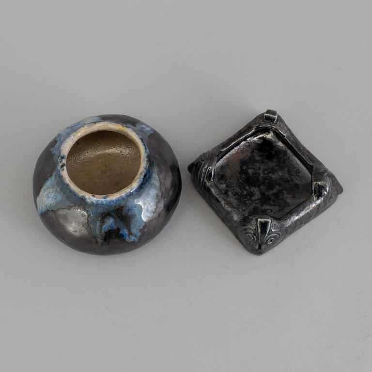 Anders and Bess Wissler, Mariefred 1917, bowl and vase.