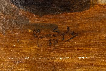 Unknown artist, 19th century, Girl with Cat.