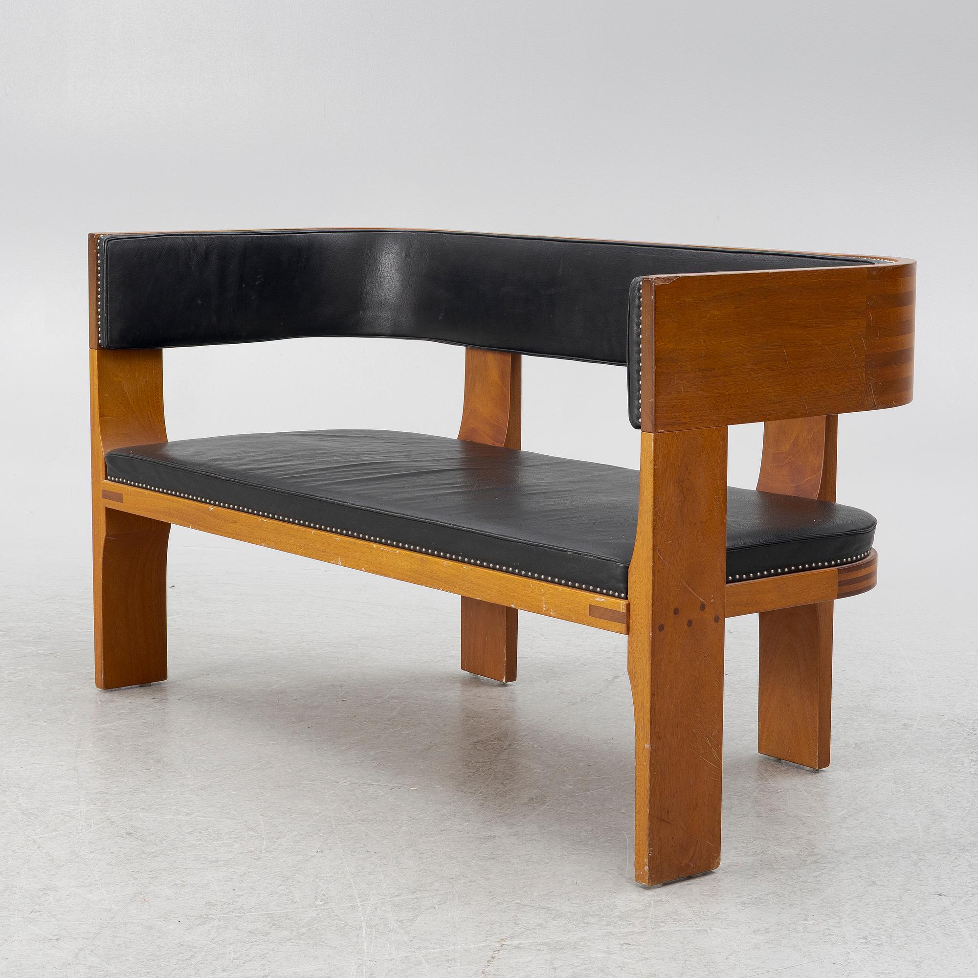 Stig Lönngren, a sofa, cabinetmaker Lars Larsson, HI-group, Stockholm, 1974.