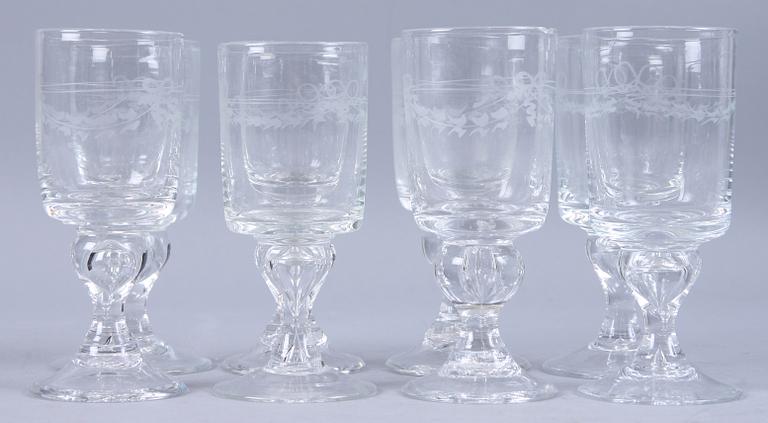 GLASSERVISDELAR, 8 st, Reijmyre.