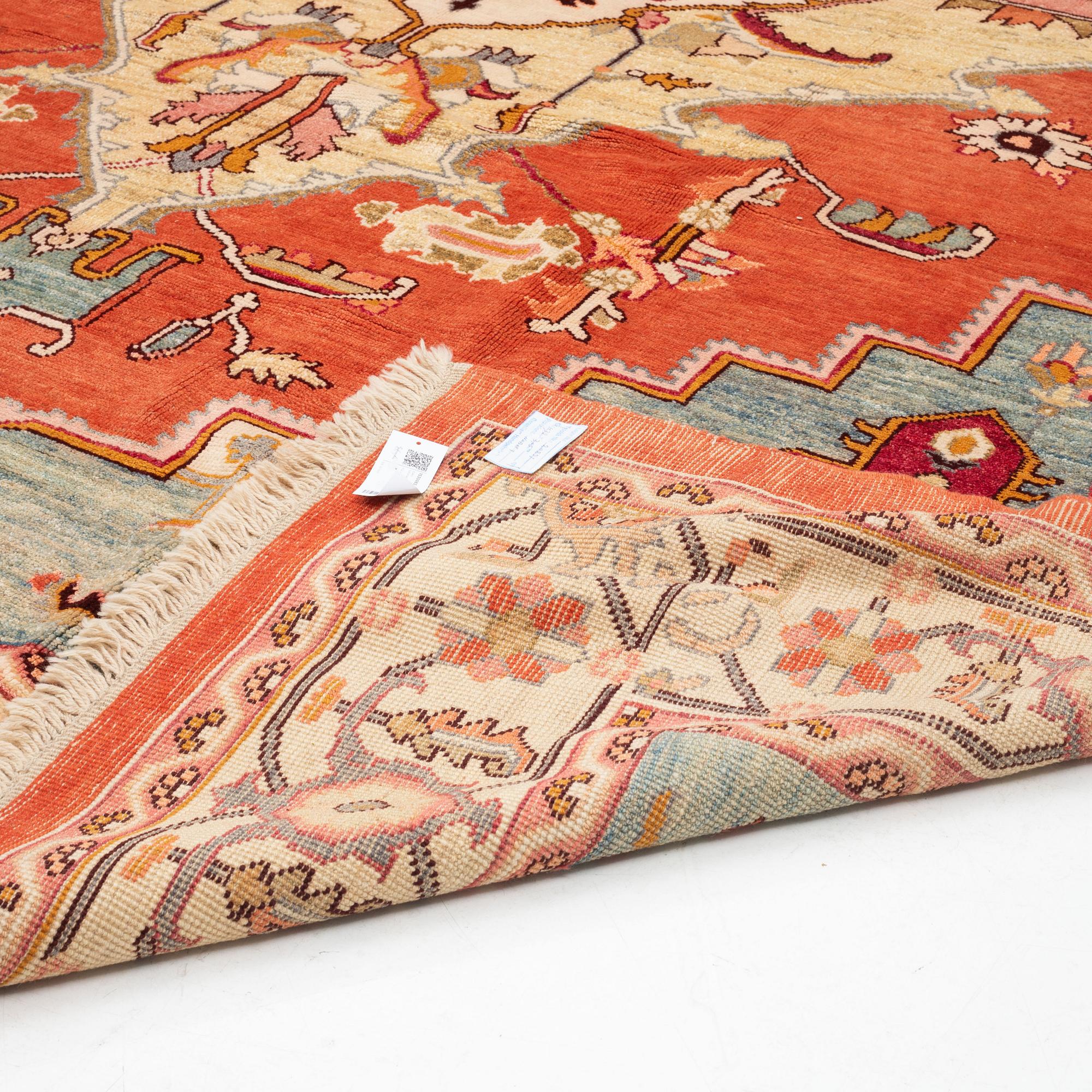 Matta, Västpersisk, Heriz-mönster, ca 432 x 305 cm.