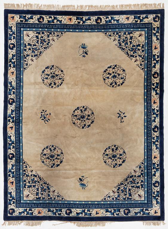 Rug, China, "antique finish", modern, 363x280 cm.