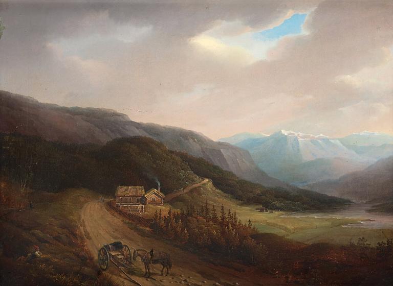 Gustaf Wilhelm Palm, Norwegian mountain landscape.