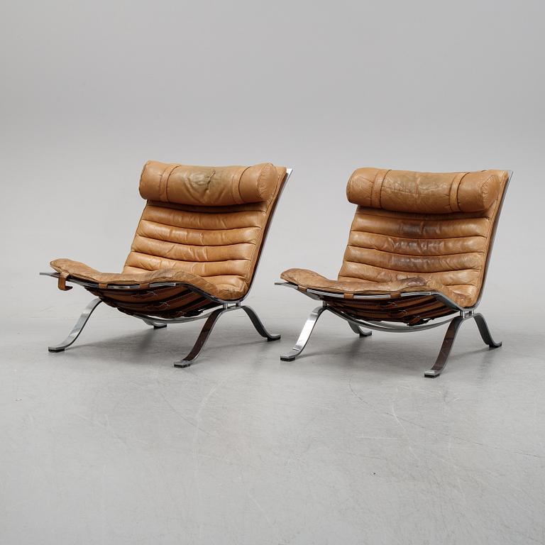 A pair of 'Ari' lounge chairs by Arne Norell, designed 1966.