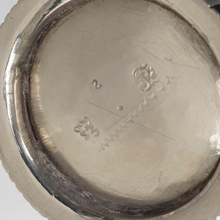A Swedish silver beaker, mark of Petter Zettersteen, Norrköping (1712-1741 (44)).