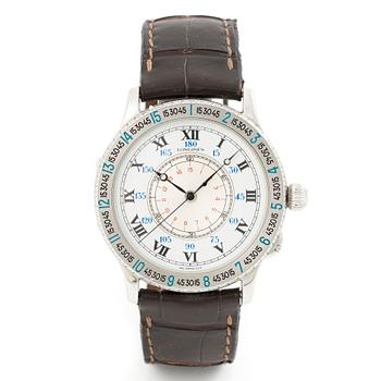 Longines, Hour Angle Watch, designed by Charles Lindbergh, wristwatch, 38 mm.