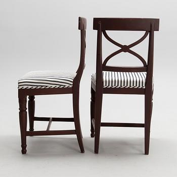 A SET OF SIX CHAIRS, late gustavian, early 19th century.