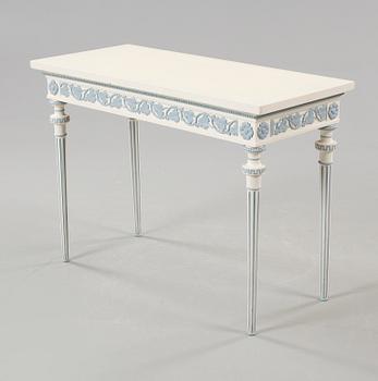 A late gustavian style consol table, early 20th century.
