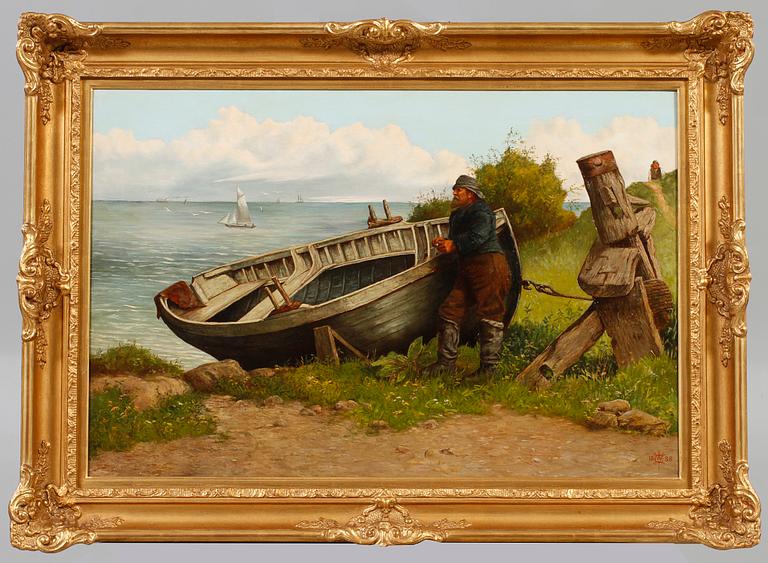 WILLIAM-CHARLES-THOMAS DOBSON, tillskriven, olja på duk, monogramsignerad och daterad 1888.