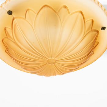 Harald Notini, taklampa, modell 10074, Arvid Böhlmarks Lampfabrik, Stockholm, 1920-tal.