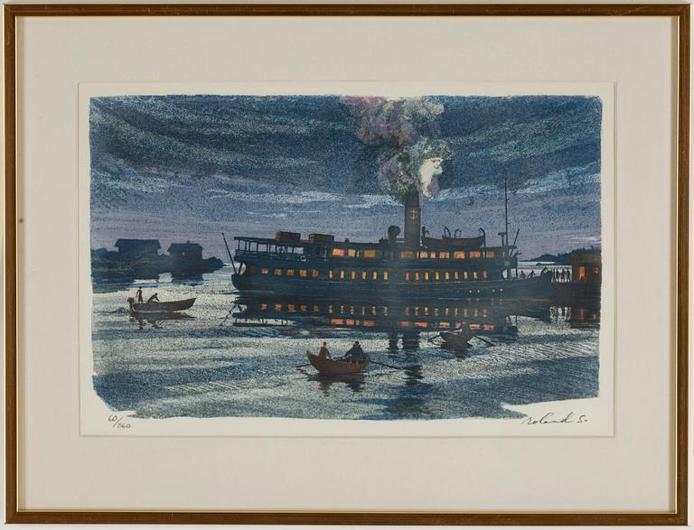Roland Svensson, lithograph in colours, signed 6/360.