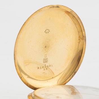 Fickur, savonett, 18K guld, 51,5 mm.