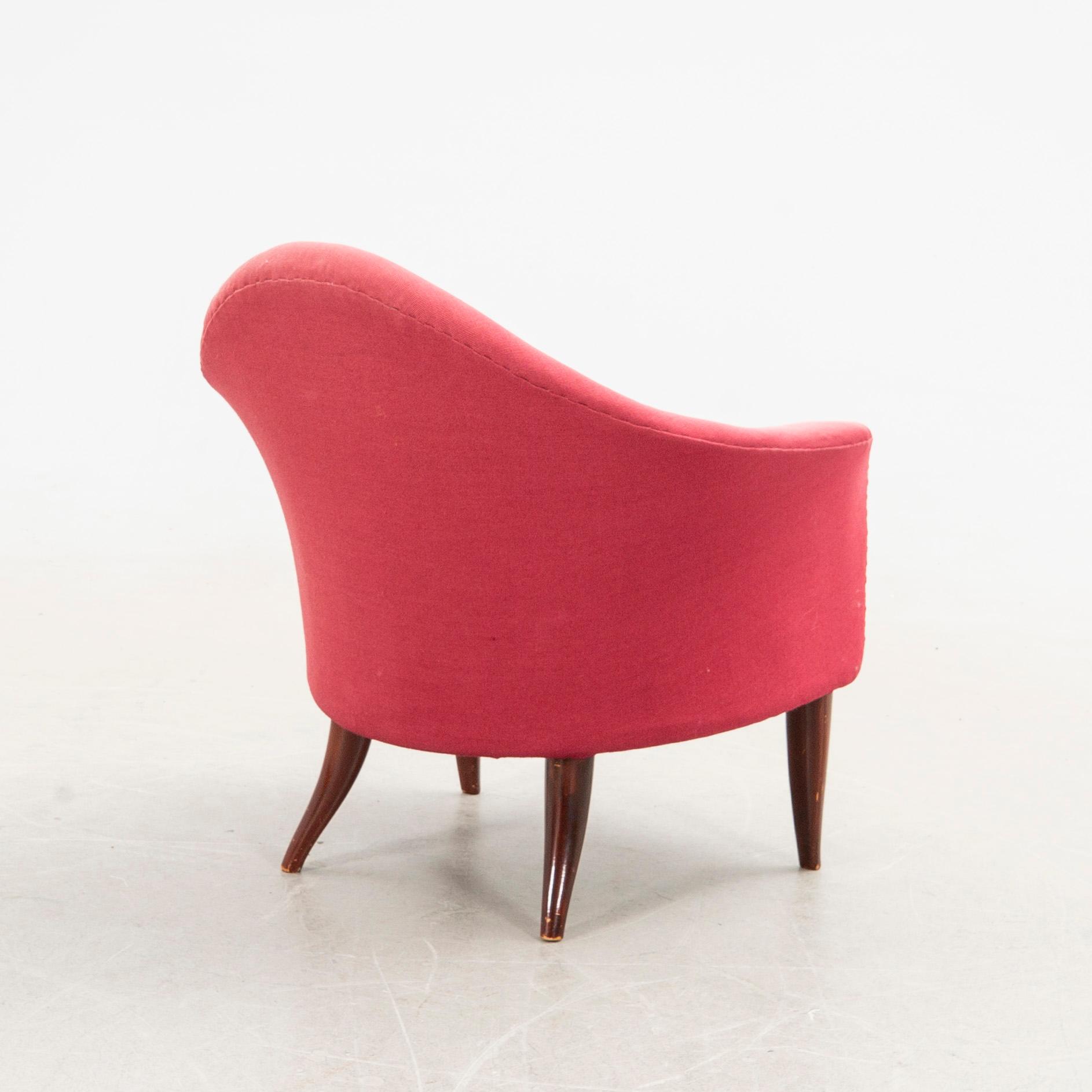 Kerstin Hörlin-Holmquist, armchair, "Little Adam" from the series "Paradise", Triva, Nordiska Kompaniet, mid-20th century.