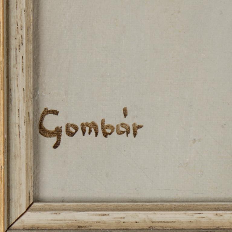 ANDRÁS GOMBÁR, olja på duk, signerad.