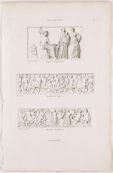 PIERRE BOUILLON, Kopparstick, 2 st, 1800-talets första fjärdedel.