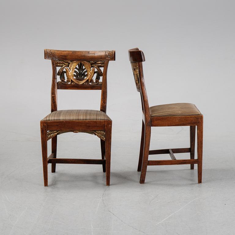 A pair of Danish chairs, first half of the 20th Century.