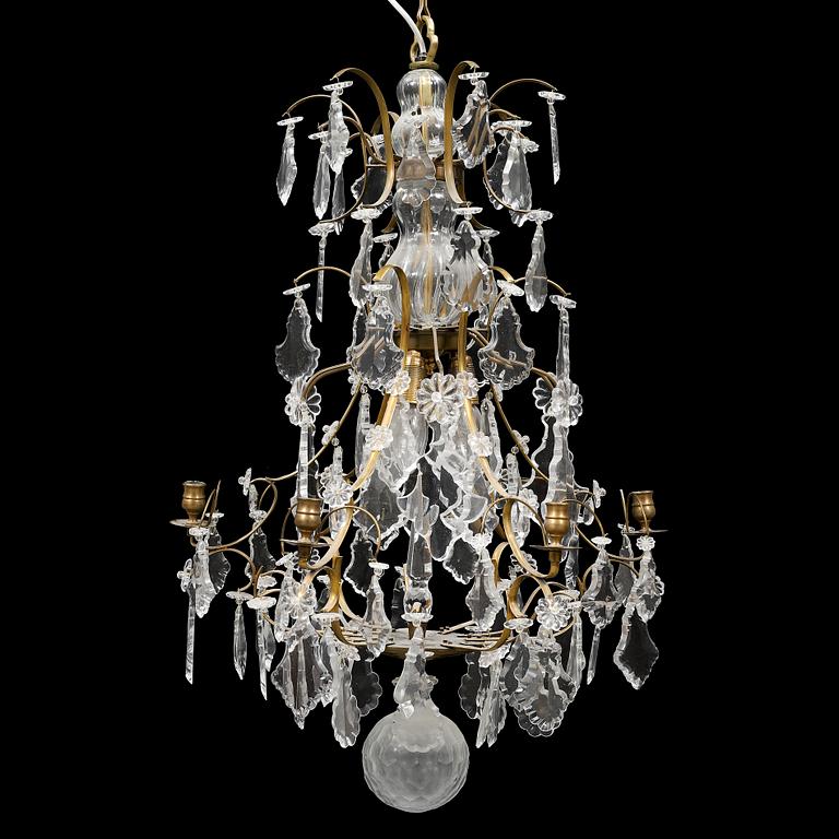 A mid 20th Century rococo style chandelier.