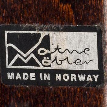 SIGURD RESSEL, four easy chairs and glas top coffee table "Falcon", Vatne Möbler Norway 1970's.