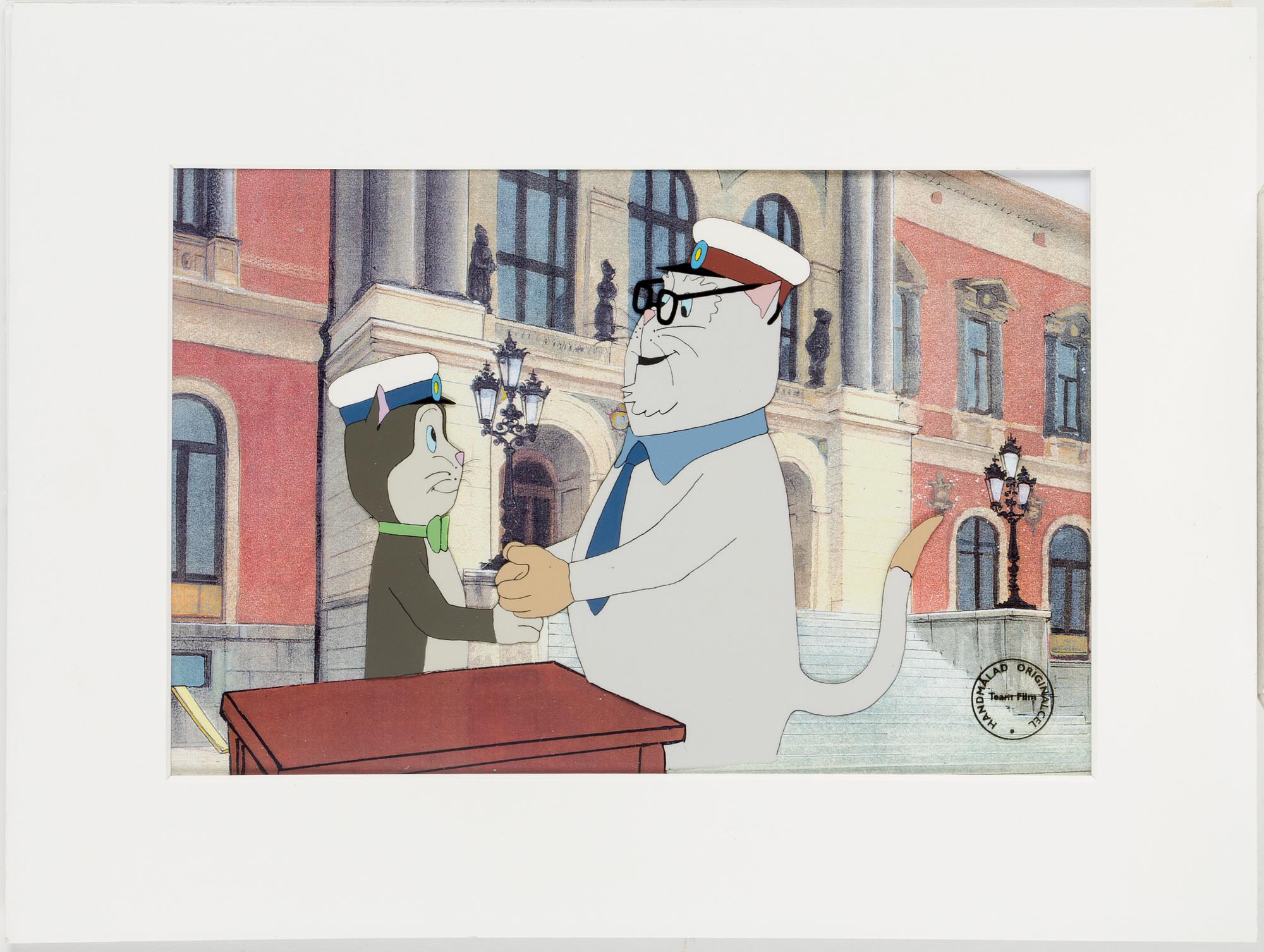 FILMCELLER, 10 stycken, original, ur "Pelle Svanslös", Team Film, flertalet sign SL.