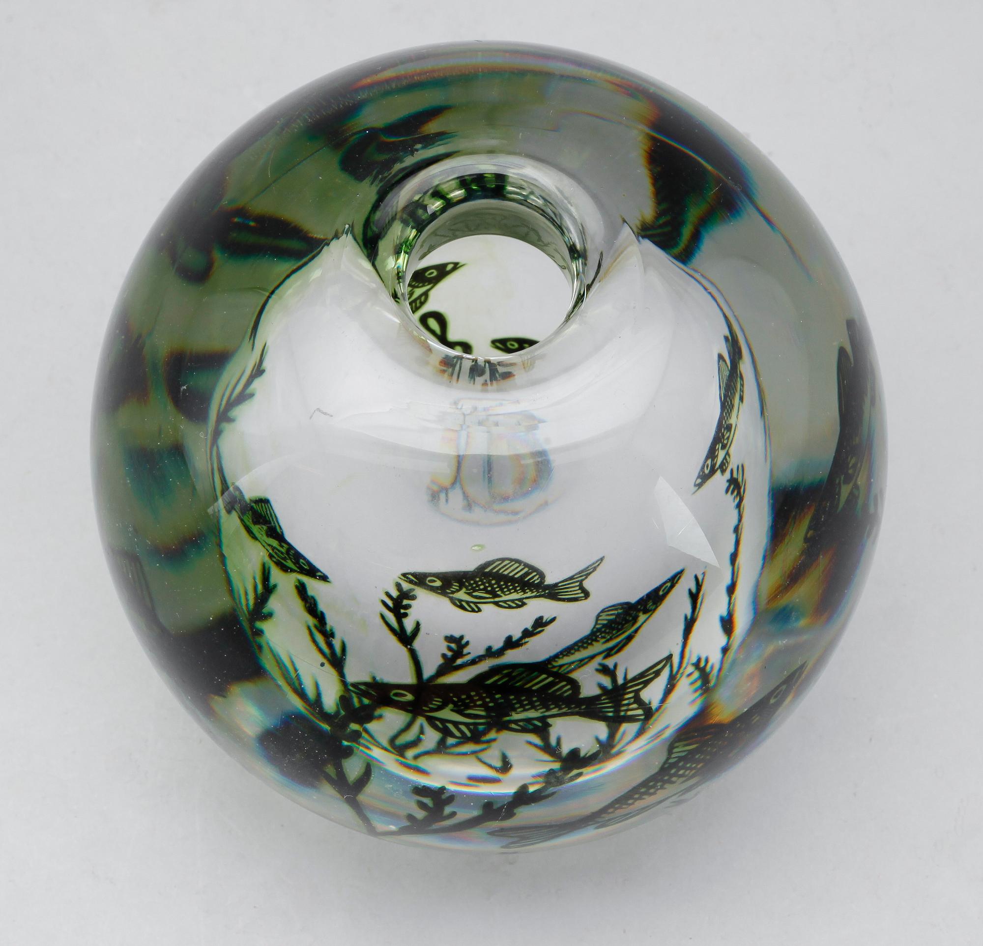 VAS, glas, Fiskgraal, Edward Hald, Orrefors.