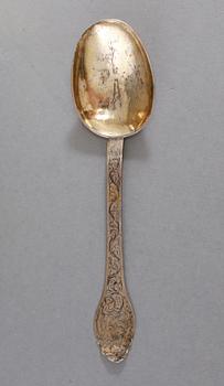 PARTI SILVER, 3 delar, bl a Stockholm, 1700-1800-tal, vikt 189 gram.