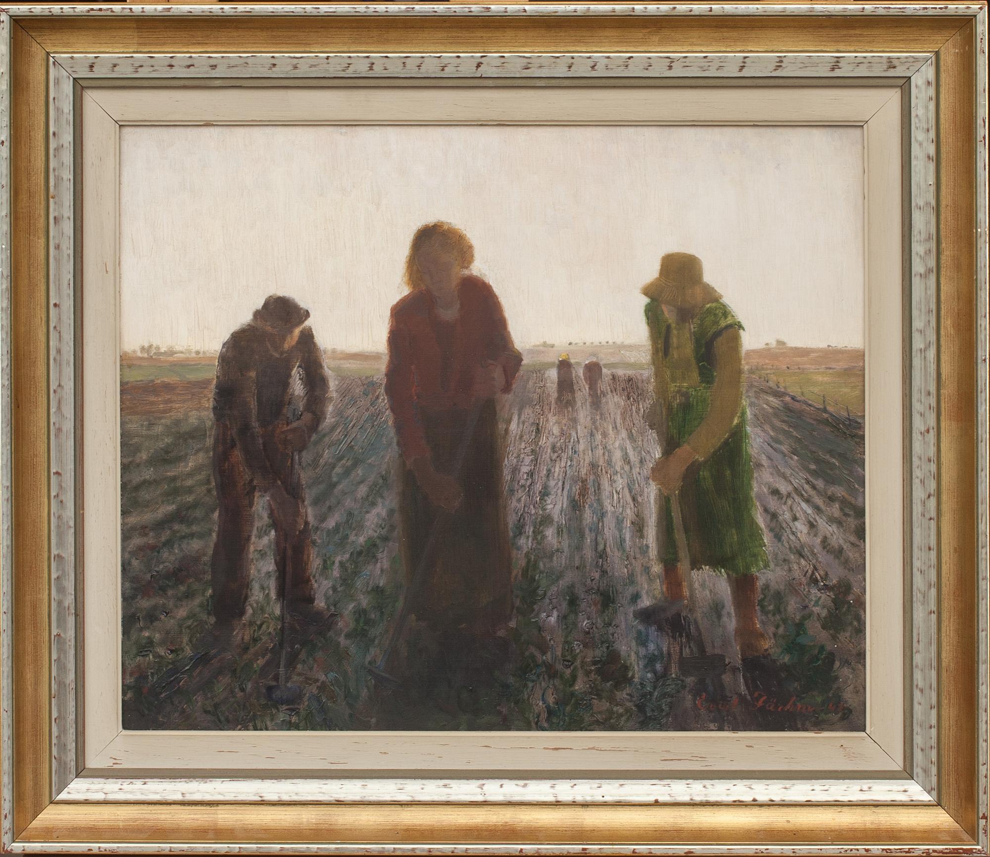 EVERT FÄRHM, olja på pannå, signerad och daterad -47.