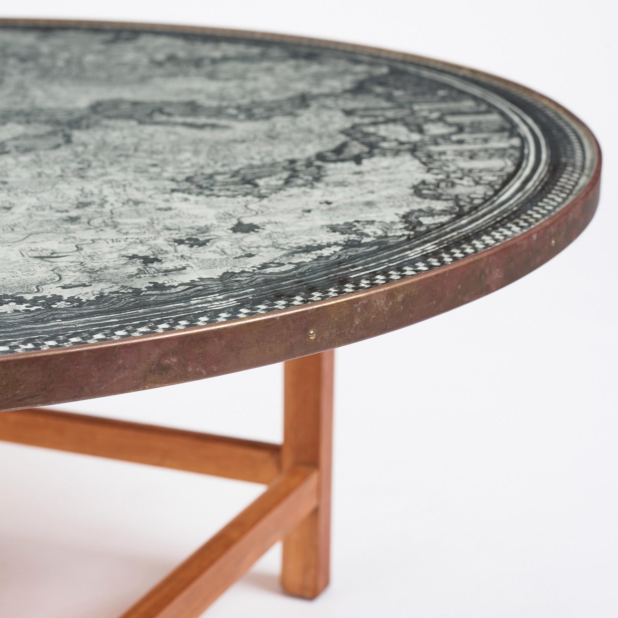 Josef Frank, bord, Firma Svenskt Tenn, 1960-70-tal, modell U601 (skivan) & U491.