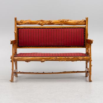 Furniture set, bentwood, 6 pieces, first half of the 20th century.