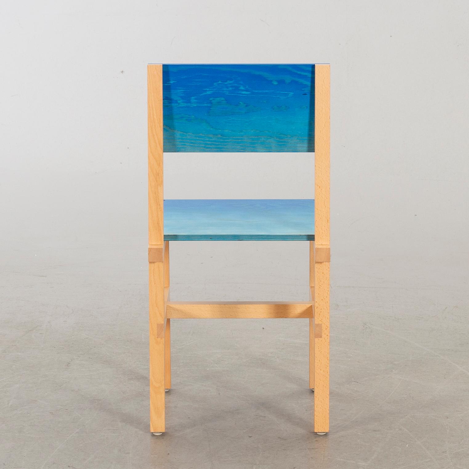 FREDRIK PAULSEN, "Röhsska" Designbaren, chair, Blå Station 2020, Chair 82/102.