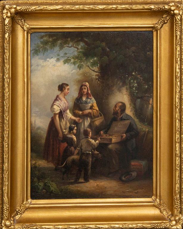 OKÄND KONSTNÄR 1800-TAL , oil on canvas/panel.