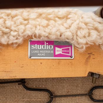 Alf Svensson, fåtölj, "TeVe", Bra Bohag, Studio Ljungs Industrier 1950-tal.