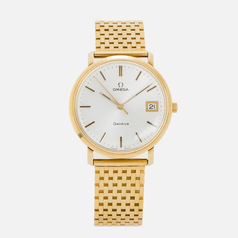 OMEGA, Genève, wristwatch, 34 mm.