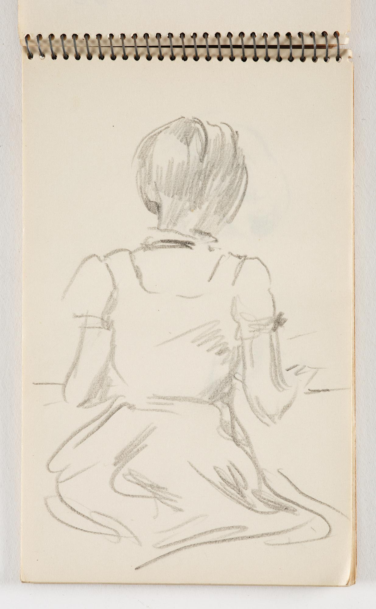 Lotte Laserstein, 10 små skissblock med teckningar.